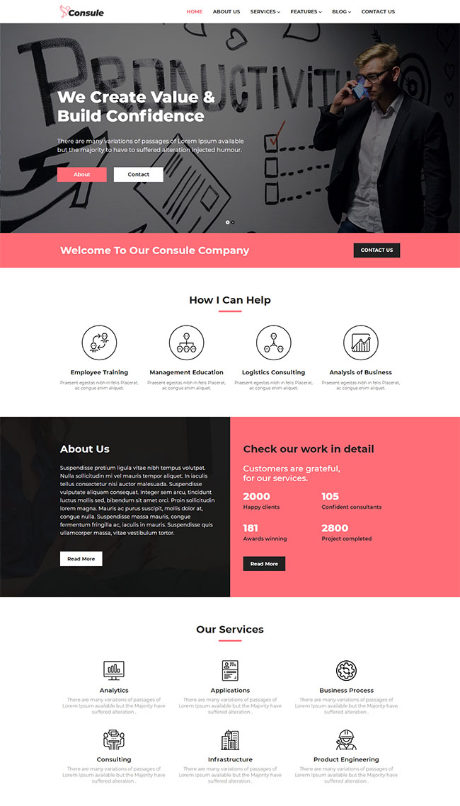 金融行业峰会公司年会网站模板