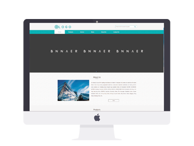 简洁大气蓝色设备仪器机械制造类英文外贸网站模版主题